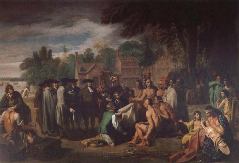 Benjamin West William Penns Friedensvertrag mit den Indianern Spain oil painting art